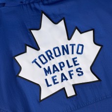 Toronto Maple Leafs OVO x Starter Blue Half-Zip Hooded Jacket