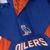 Edmonton Oilers OVO x Starter Royal Half-Zip Hooded Jacket