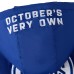 Edmonton Oilers OVO x Starter Royal Half-Zip Hooded Jacket