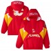 Calgary Flames OVO x Starter Red Half-Zip Hooded Jacket
