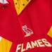 Calgary Flames OVO x Starter Red Half-Zip Hooded Jacket