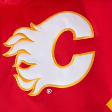 Calgary Flames OVO x Starter Red Half-Zip Hooded Jacket