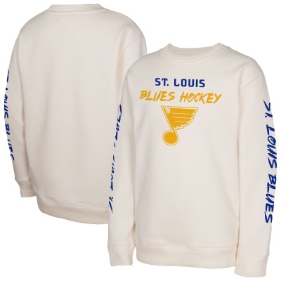 Подростковая St. Louis Blues Cream Star Power Pullover Sweatshirt