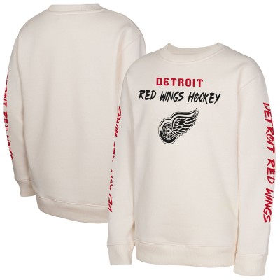 Подростковая Detroit Red Wings Cream Star Power Pullover Sweatshirt