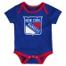 Малышам New York Rangers Loyal Buddies Three-Pack Bodysuit Set