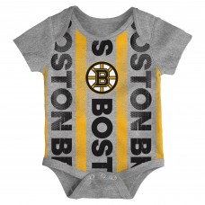 Малышам Boston Bruins Loyal Buddies Three-Pack Bodysuit Set