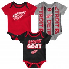 Малышам Detroit Red Wings Loyal Buddies Three-Pack Bodysuit Set