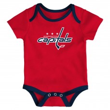 Малышам Washington Capitals Loyal Buddies Three-Pack Bodysuit Set
