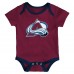Newborn Colorado Avalanche Loyal Buddies Three-Pack Bodysuit Set