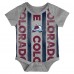 Newborn Colorado Avalanche Loyal Buddies Three-Pack Bodysuit Set