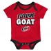 Newborn Carolina Hurricanes Loyal Buddies Three-Pack Bodysuit Set