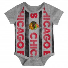 Newborn Chicago Blackhawks Loyal Buddies Three-Pack Bodysuit Set