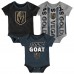 Newborn Vegas Golden Knights Loyal Buddies Three-Pack Bodysuit Set Newborn Vegas Golden Knights Loyal Buddies Three-Pack Bodysuit Set