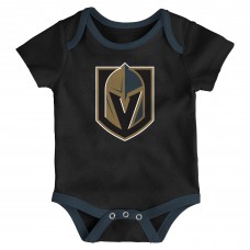 Newborn Vegas Golden Knights Loyal Buddies Three-Pack Bodysuit Set