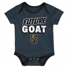Newborn Vegas Golden Knights Loyal Buddies Three-Pack Bodysuit Set