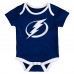 Newborn Tampa Bay Lightning Loyal Buddies Three-Pack Bodysuit Set