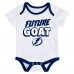 Newborn Tampa Bay Lightning Loyal Buddies Three-Pack Bodysuit Set