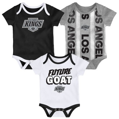 Newborn Los Angeles Kings Loyal Buddies Three-Pack Bodysuit Set