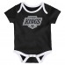 Newborn Los Angeles Kings Loyal Buddies Three-Pack Bodysuit Set