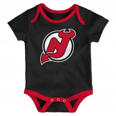 Newborn New Jersey Devils Loyal Buddies Three-Pack Bodysuit Set