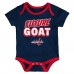 Newborn Washington Capitals Loyal Buddies Three-Pack Bodysuit Set