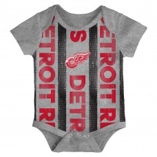 Newborn Detroit Red Wings Loyal Buddies Three-Pack Bodysuit Set