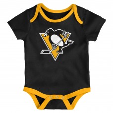 Newborn Pittsburgh Penguins Loyal Buddies Three-Pack Bodysuit Set