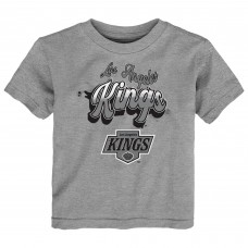 Toddler Los Angeles Kings Heather Gray Bubbly Script T-Shirt