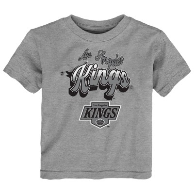 Toddler Los Angeles Kings Heather Gray Bubbly Script T-Shirt