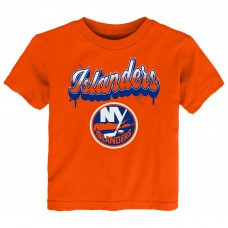 Toddler New York Islanders Orange Bubbly Script T-Shirt Toddler New York Islanders Orange Bubbly Script T-Shirt