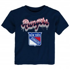 Футболка Toddler New York Rangers Navy Bubbly Script