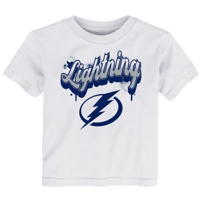 Футболка Toddler Tampa Bay Lightning White Bubbly Script