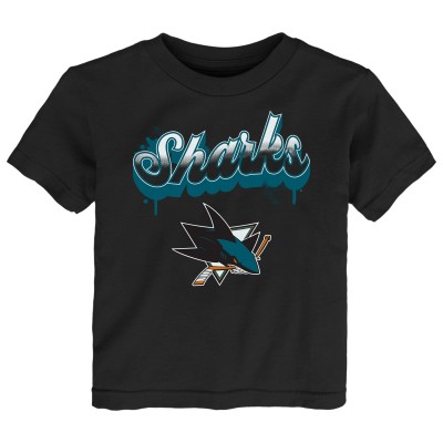 Футболка Toddler San Jose Sharks Black Bubbly Script
