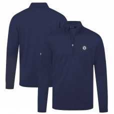 Winnipeg Jets Levelwear Navy Heron Insignia Core Quarter-Zip Jacket