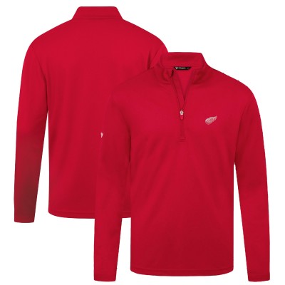Detroit Red Wings Levelwear Red Heron Insignia Core Quarter-Zip Jacket