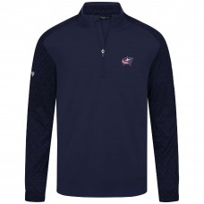 Columbus Blue Jackets Levelwear Aztec Insignia Core Quarter-Zip Pullover Top - Navy