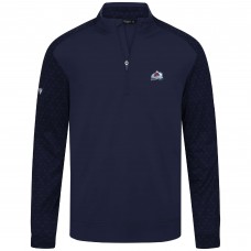 Кофта на короткой молнии Colorado Avalanche Levelwear Navy Aztec Insignia Core