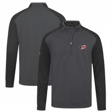 Carolina Hurricanes Levelwear Charcoal Aztec Insignia Core Quarter-Zip Pullover Top