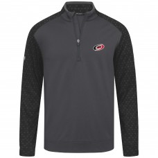 Carolina Hurricanes Levelwear Charcoal Aztec Insignia Core Quarter-Zip Pullover Top