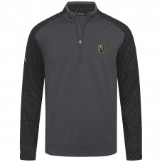 Кофта на короткой молнии Vegas Golden Knights Levelwear Charcoal Aztec Insignia Core
