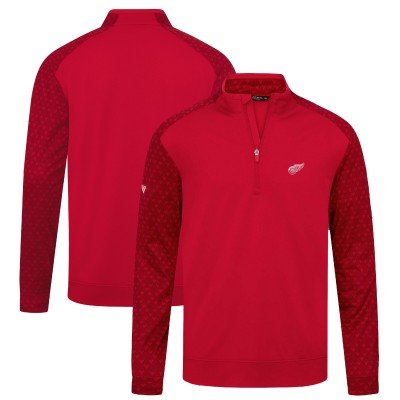 Detroit Red Wings Levelwear Red Aztec Insignia Core Quarter-Zip Pullover Top