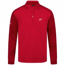 Detroit Red Wings Levelwear Red Aztec Insignia Core Quarter-Zip Pullover Top