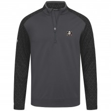 Кофта на короткой молнии Anaheim Ducks Levelwear Charcoal Aztec Insignia Core