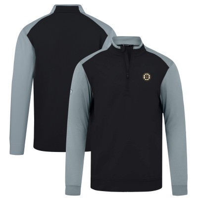 Кофта на короткой молнии Boston Bruins Levelwear Black Bayou Insignia Core
