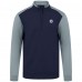 Winnipeg Jets Levelwear Navy Bayou Insignia Core Quarter-Zip Pullover Top