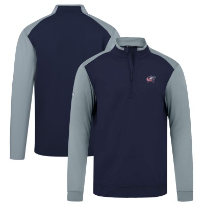 Columbus Blue Jackets Levelwear Bayou Insignia Core Quarter-Zip Pullover Top - Navy
