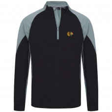 Кофта на короткой молнии Chicago Blackhawks Levelwear Cadet Insignia Core - Black