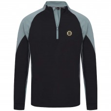 Кофта на короткой молнии Boston Bruins Levelwear Black Cadet Insignia Core Кофта на короткой молнии Boston Bruins Levelwear Black Cadet Insignia Core