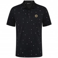 Boston Bruins Levelwear Black Confetti Insignia Core Polo