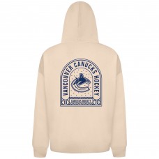 Vancouver Canucks Levelwear Khaki Uphill Stained Glass Full-Zip Hoodie Jacket